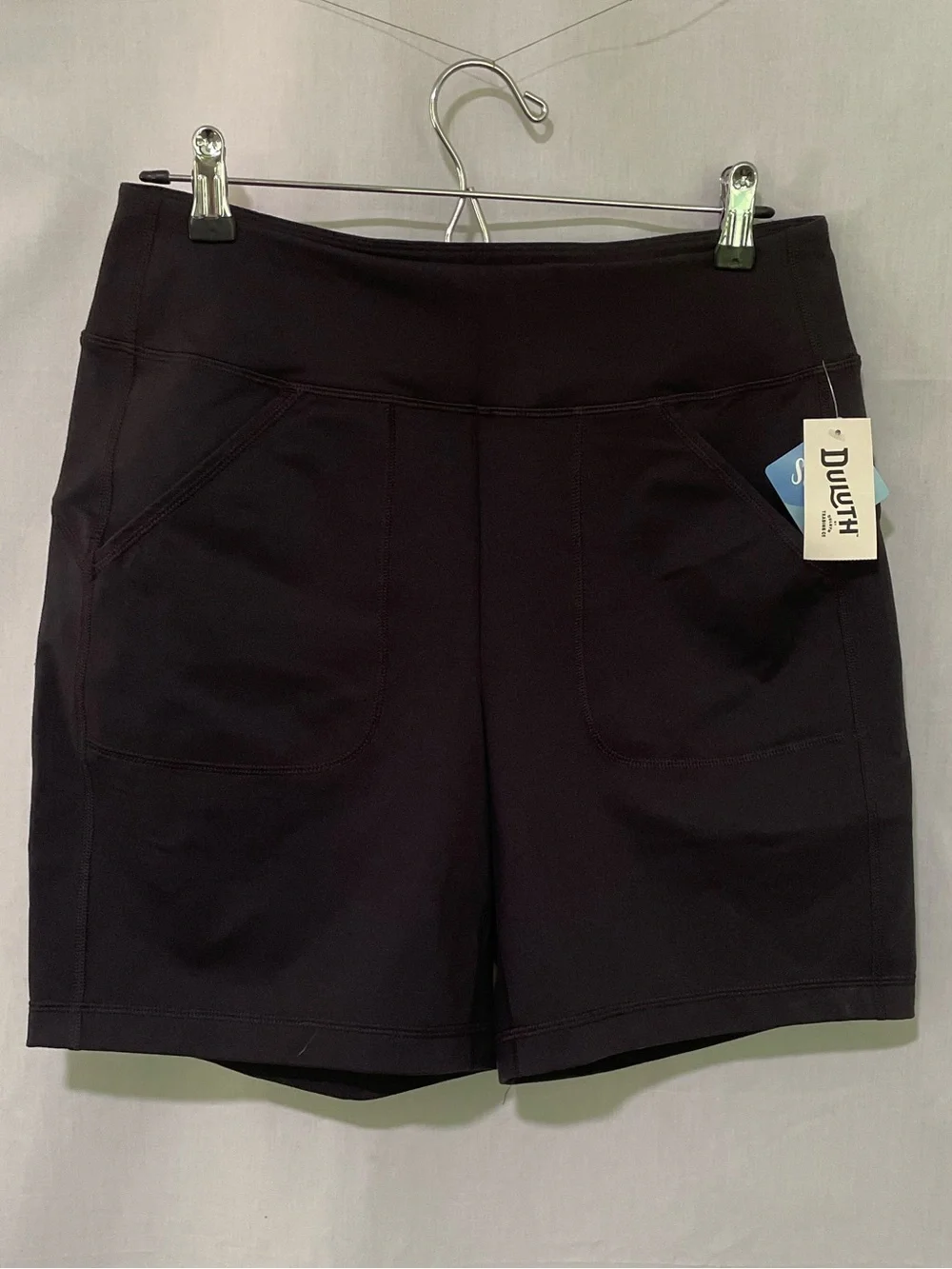 Duluth Trading Co Black Women's NoGA Classic 7” Utility Stretch Shorts Size - Picture 2 of 14